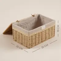 Корзина для хранения SL Home, плетёная, ручной работы, 35&times;25&times;19 см
