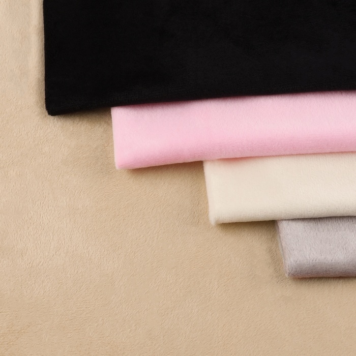 Лоскут плюш, 50 × 50 см, 220 г/м, цвет бежевый №34