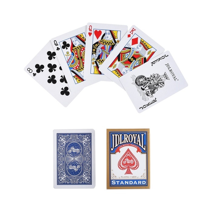 Карты игральные бумажные Jdlroyal 280 г/м2, пластиковое покрытие Карты игральные бумажные Jdlroyal 280 г/м2, пластиковое покрытие