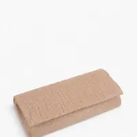 Сумка-клатч женская вечерняя на магните, на сребристой цепочке, блестящая, золотистая