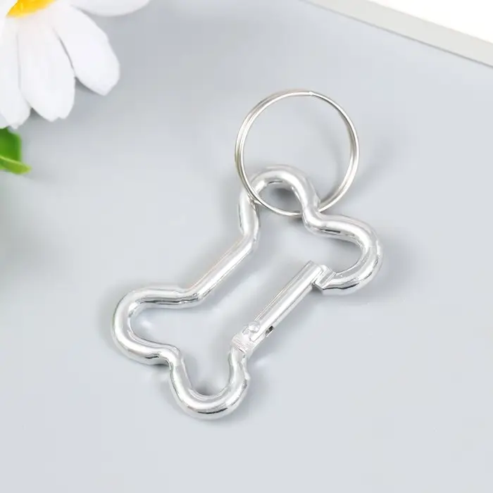 Брелок металл карабин Брелок металл карабин "Косточка" 3х4,5 см