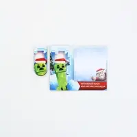 Магнитная закладка и блок бумаг 30 л "Пиксели" Магнитная закладка и блок бумаг 30 л "Пиксели"