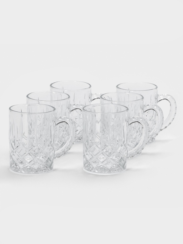 Набор стеклянных кружек Lord-Sezar, 170 мл, 6 шт.