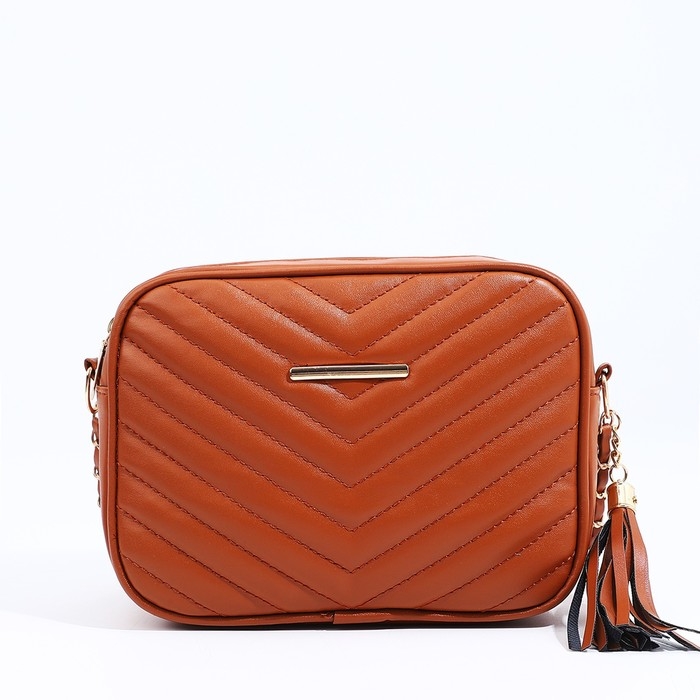 Сумка кросс-боди на молнии, цвет рыжий Сумка кросс-боди на молнии, цвет рыжий