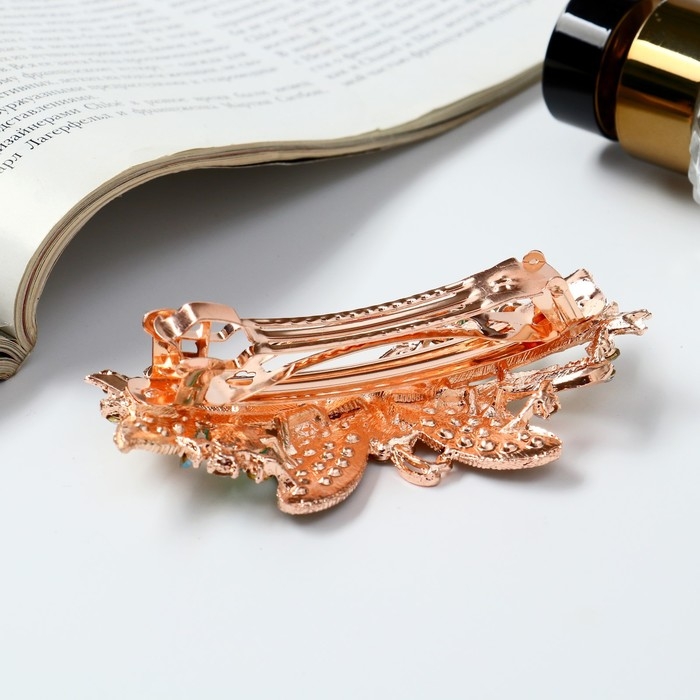 Заколка-автомат для волос Заколка-автомат для волос "Сильвия" бабочка изыск, 9 см