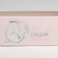 Коробка для макарун, кондитерская упаковка «Сладкий сюрприз», 5.5 х 18 х 5.5 см