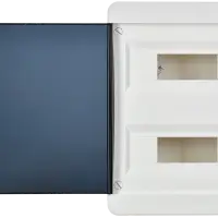Корпус пластиковый навесной на 24 модуля ЩРН-П-24 IP41 TEKFOR черная прозрачная дверь