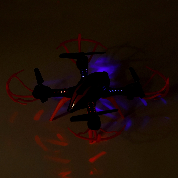 Квадрокоптер LH-X15WF, камера, передача изображения на смартфон, Wi-FI, цвет чёрно-оранжевый Квадрокоптер LH-X15WF, камера, передача изображения на смартфон, Wi-FI, цвет чёрно-оранжевый