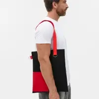 Шопер Onlook, черная с красным