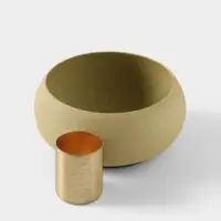 Подсвечник на 1 свечу на магнитах &laquo;Оливковый&raquo;, 7.5&times;7.5&times;3.5 см