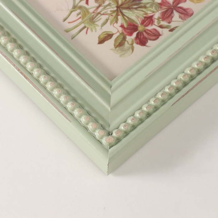 Фоторамка массив сосны 10х15 см "Бусинки на канте" 2,4х17,2х22,4 см