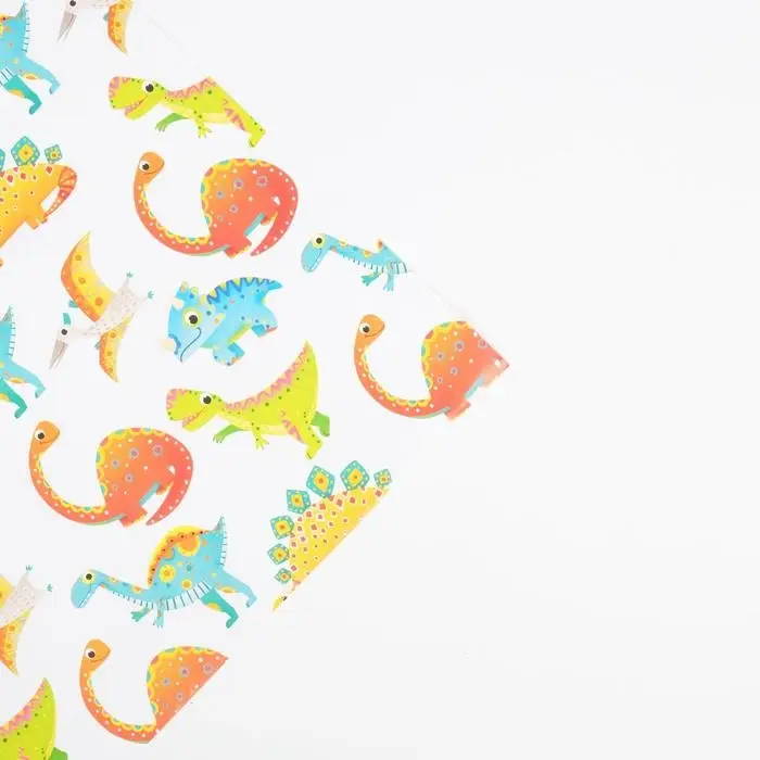 Бумага упаковочная глянцевая «Динозаврики», 70 х 100 см