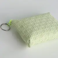 Кошелёк-монетница на молнии, 12&times;2.5&times;8.5 см, зелёный