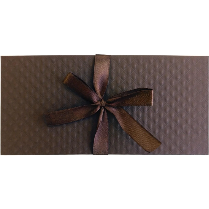 Конверт д/денег (коробка)с бантом,крафт бумага,172х83х16,коричн,Д10303П.034