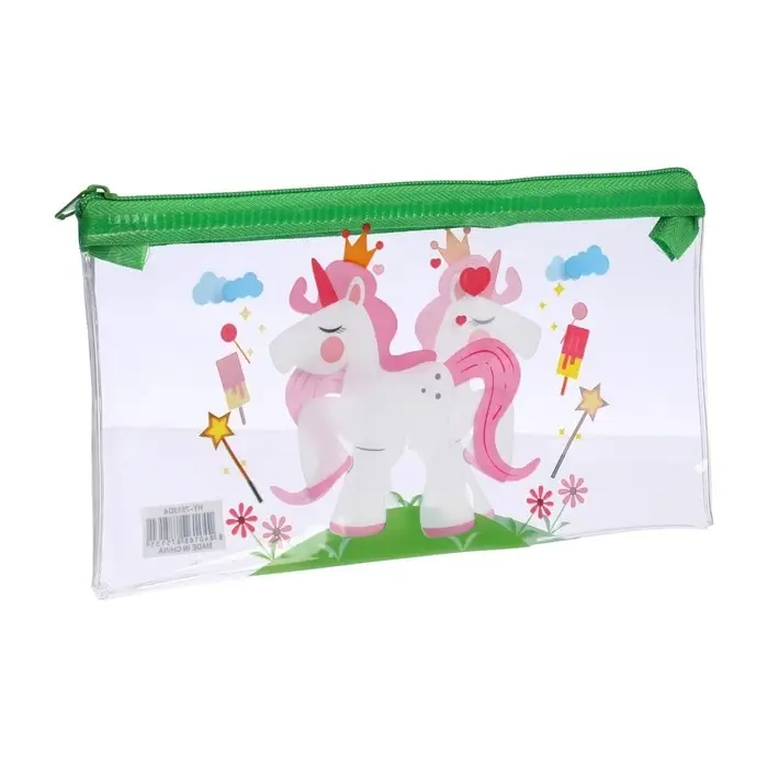 Пенал на молнии Пенал на молнии "Единорожки", МИКС