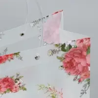 Пакет подарочный прозрачный , "Нежность" 30 х 26 х 12