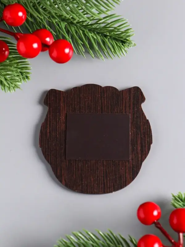 Магнит новогодний подкова "Исполнения желаний" 7х7 см