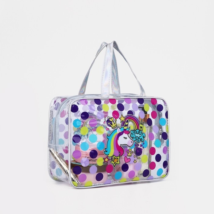 Набор косметичек для бассейна, 2 в 1, цвет серебряный/разноцветный Набор косметичек для бассейна, 2 в 1, цвет серебряный/разноцветный