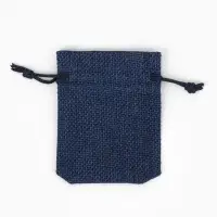 Мешочек подарочный &laquo;Льняной&raquo; 7&times;9, синий