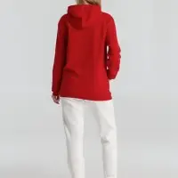 Толстовка с капюшоном унисекс Hoodie, красная, размер XS