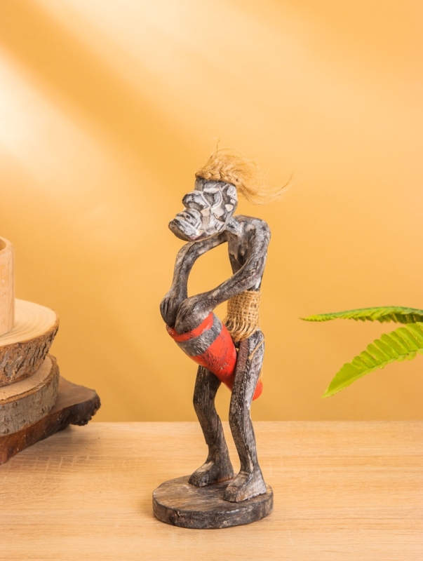 Сувенир «Абориген с джембе», 8×7×21 см, дерево Сувенир «Абориген с джембе», 8×7×21 см, дерево