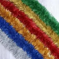 Мишура новогодняя &laquo;Норка&raquo; голографическая, d=10 см, L- 200 см, МИКС