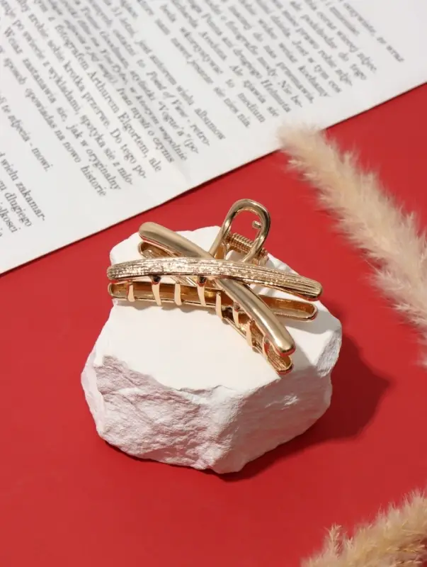 Краб для волос "Хэдли" 7 см, золото