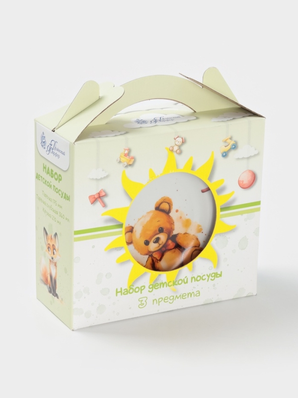 Набор посуды 3 предм. Мишутка И. у. Набор посуды 3 предм. Мишутка И. у.