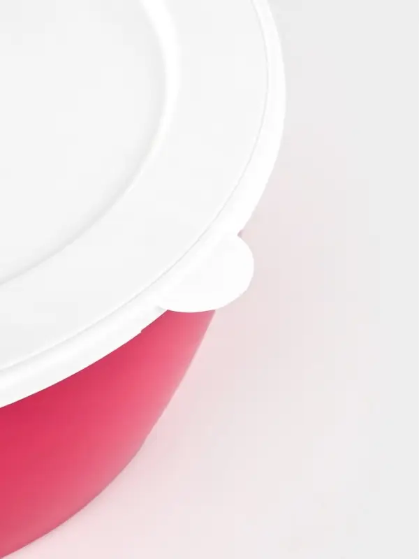 Чаша с крышкой ПластоС, 3 л, пластик, d=23 см, МИКС