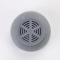 Горшок для цветов пластиковый Ribbed, 1 л, d=13.5 см, h=12 см, поддон МИКС, серый