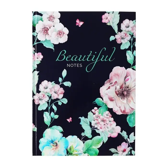 Колледж-тетрадь Calligrata. BEAUTIFUL NOTES А4, 160 листов, в клетку, в твёрдой обложке 7БЦ, глянцевая ламинация