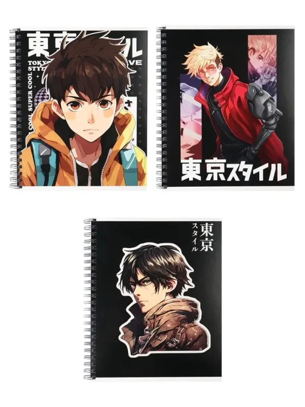 Компл тетр из 3шт 96л кл на гребне Аниме Парень, обл мел карт, офсет (10296911) Компл тетр из 3шт 96л кл на гребне Аниме Парень, обл мел карт, офсет (10296911)