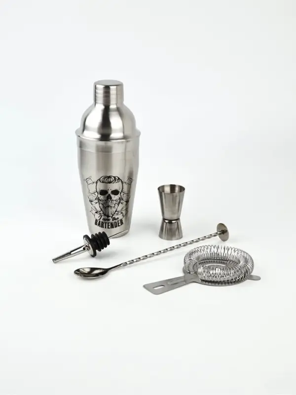 Подарочный набор барный &laquo;Крутой бармен&raquo;, 5 предметов, карточки с рецептами