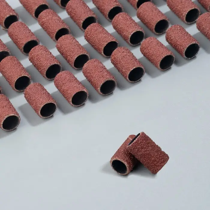 Насадки для педикюра, 100 шт, абразивность 180, в футляре Насадки для педикюра, 100 шт, абразивность 180, в футляре