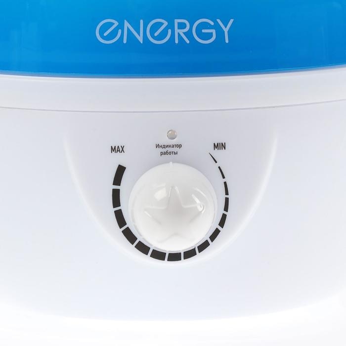 Увлажнитель ENERGY EN-615, ультразвуковой, 25 Вт, 2.6 л, до 25 м²,  бело-синий Увлажнитель ENERGY EN-615, ультразвуковой, 25 Вт, 2.6 л, до 25 м²,  бело-синий
