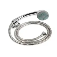 Смеситель для ванны ZEIN ZC2051, излив 30 см, кран-букса латунь 1/2", душевой набор, хром