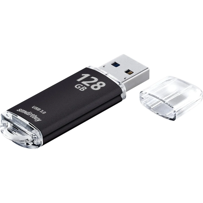 Флеш-память Smartbuy UFD 3.0/3.1 128GB V-Cut Black (SB128GBVC-K3)
