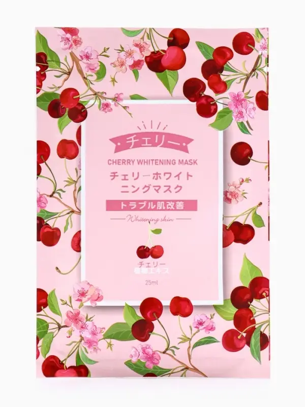 Маска тканевая увлажняющая для лица с экстрактом вишни Маска тканевая увлажняющая для лица с экстрактом вишни