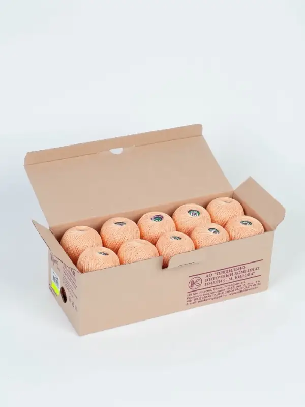 Нитки вязальные "Ирис" 150м/25г 100% мерсеризованный хлопок (0602)