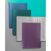 Папка файловая 40 файлов Attache Metallics А4, 800мкм, этикетка, зеленый