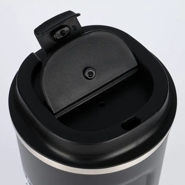 Термостакан Мастер К Original Coffee, 500 мл, сохраняет тепло 10 ч, нержавеющая сталь, чёрная