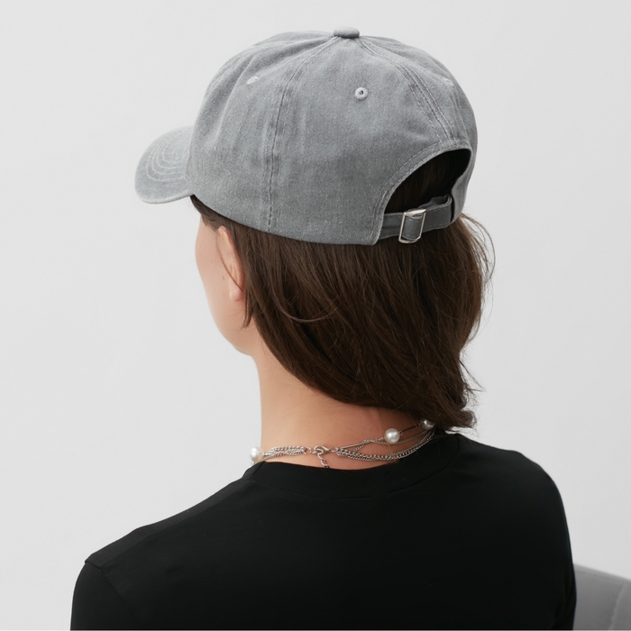 Кепка женская "Сердце" MINAKU, цв. серый, р-р 58