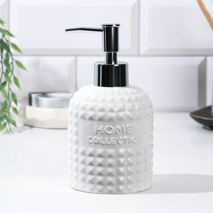 Дозатор для жидкого мыла, белый, 350 мл. Дозатор для жидкого мыла, белый, 350 мл.