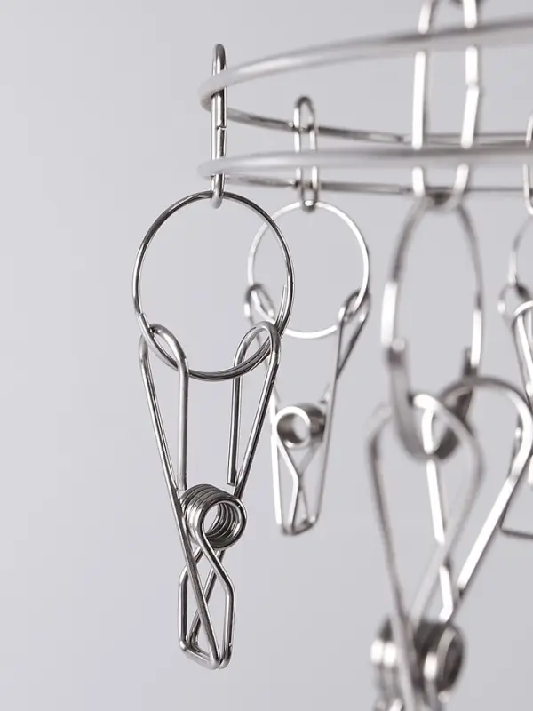 Вертушка торговая, 20 прищепок, d=36 см, цвет хром