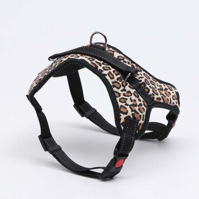 Шлейка К7 мягкая светоотражающая, размер XL, ОГ 74-92 см, вес 28-47,5 кг, леопард Шлейка К7 мягкая светоотражающая, размер XL, ОГ 74-92 см, вес 28-47,5 кг, леопард