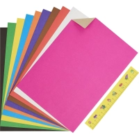 Картон цветной 10л.10цв,А4 Луч Школа творчества немелованн в папке 1796-08