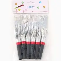 Карнавальный язычок «Дождик» серебряный, 6 шт Карнавальный язычок «Дождик» серебряный, 6 шт