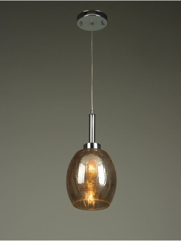 Светильник «Кейти» 1х40Вт Е27 серебро 14х14х29,5+100см