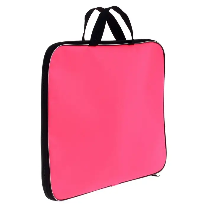 Папка А3 Calligrata, с ручками, текстиль, 20 мм, стандарт, 450&times;350 мм, розовая, 600D