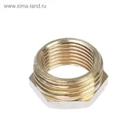Футорка OTMO, 1/2" х 3/8", наружная/внутренняя резьба, никелированная латунь